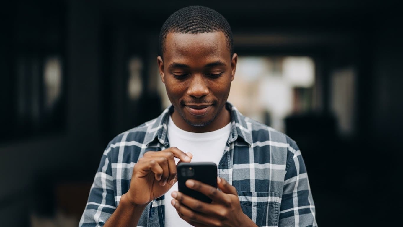 Person using phone